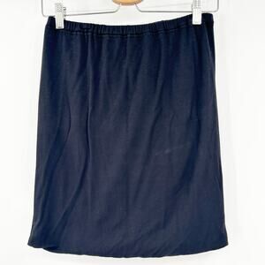 Amour Vert Womens Dark Minimalist Siro Micro Modal Pull On Skirt Size M Black